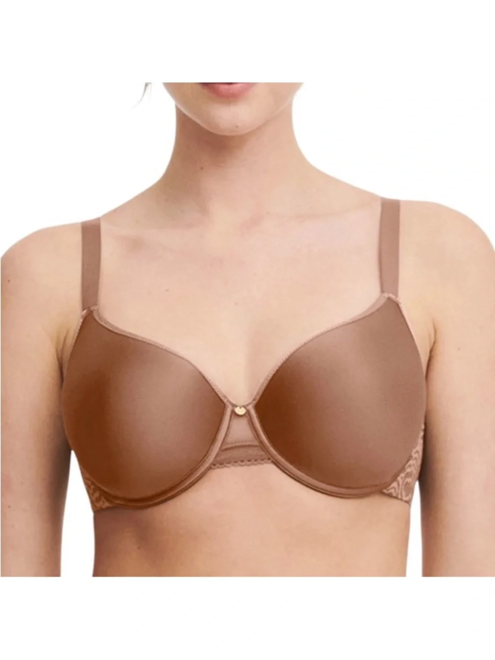 Chantelle C Jolie Comfort Convertible T-Shirt Bra Rose De Bois Size 32DD 32E NWT